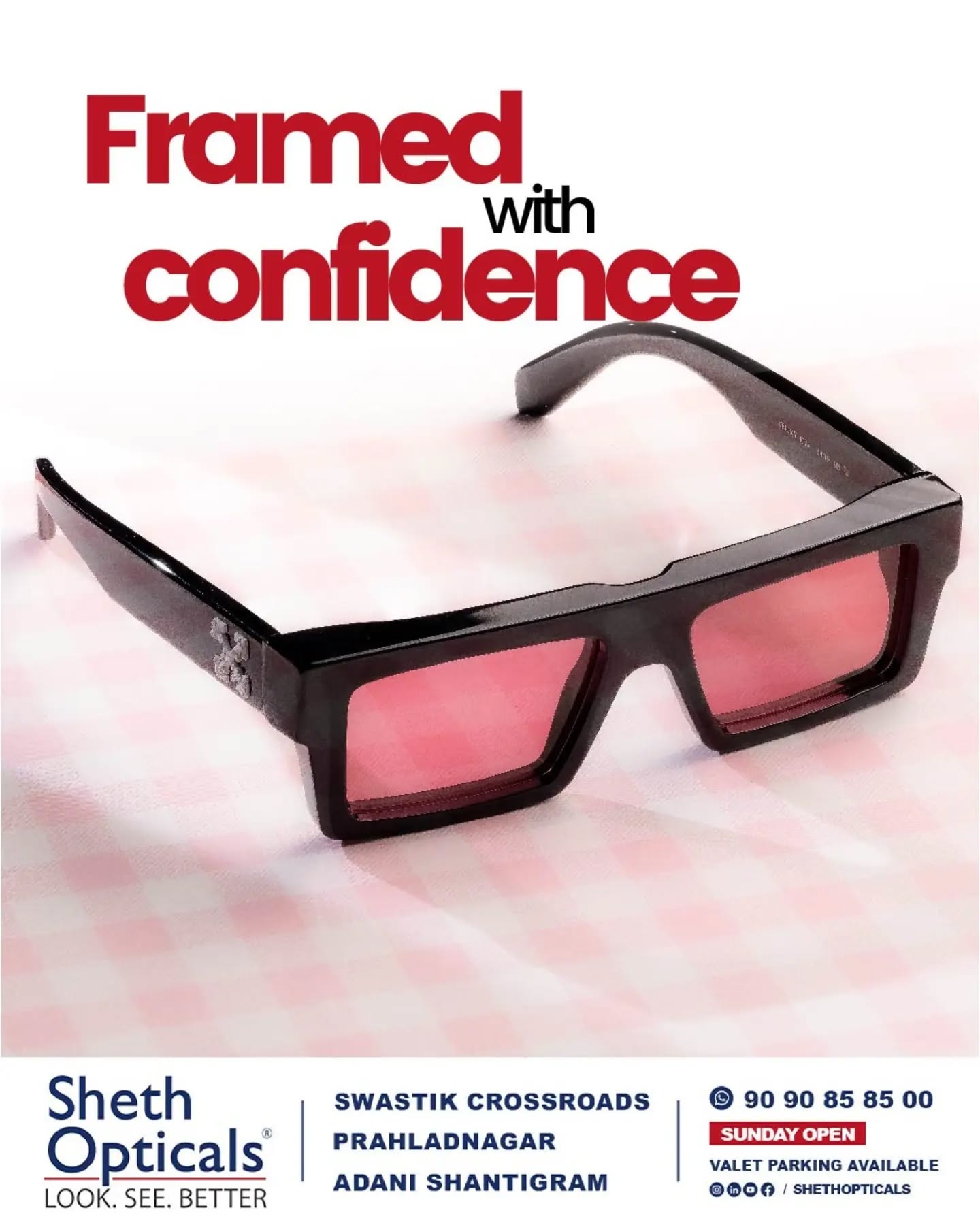 Sheth Opticals, Sheth Opticals, optical store Ahmedabad, eyewear boutique Ahmedabad, luxury eyewear India, designer sunglasses Ahmedabad, branded frames India, prescription glasses Ahmedabad, eye care services Ahmedabad, premium optical shop, sunglasses store Ahmedabad, optical shop near me, branded eyeglasses India