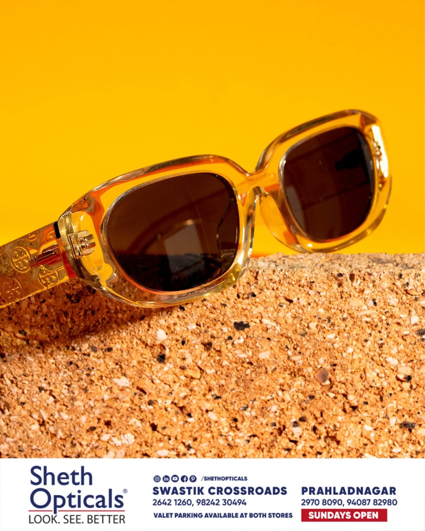 Sheth Opticals, Sheth Opticals, optical store Ahmedabad, eyewear boutique Ahmedabad, luxury eyewear India, designer sunglasses Ahmedabad, branded frames India, prescription glasses Ahmedabad, eye care services Ahmedabad, premium optical shop, sunglasses store Ahmedabad, optical shop near me, branded eyeglasses India