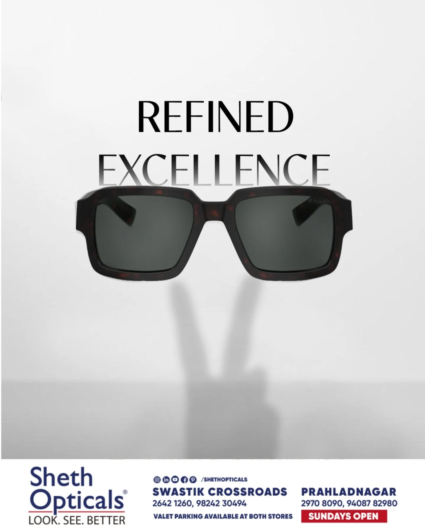 Sheth Opticals,  ClarityFrames, StyleVision, PrecisionEyewear, DetailDriven, ShethOpticals, SharpLook, EyewearGoals, OpticalLuxury, AhmedabadFashion