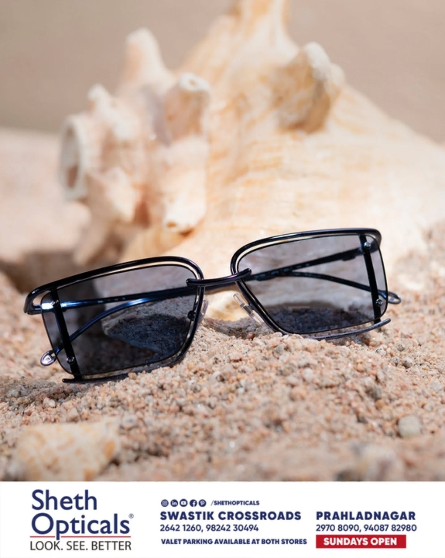 Sheth Opticals, Sheth Opticals, optical store Ahmedabad, eyewear boutique Ahmedabad, luxury eyewear India, designer sunglasses Ahmedabad, branded frames India, prescription glasses Ahmedabad, eye care services Ahmedabad, premium optical shop, sunglasses store Ahmedabad, optical shop near me, branded eyeglasses India
