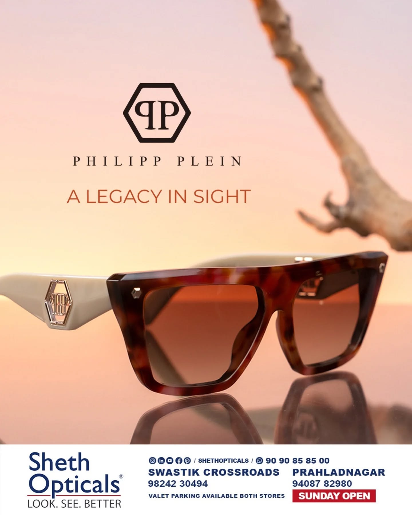 Sheth Opticals,  ShethOpticals, LuxuryEyewear, DesignerFrames, AhmedabadFashion, PremiumOpticals, StyleAndVision, LegacyInStyle, EyewearExcellence