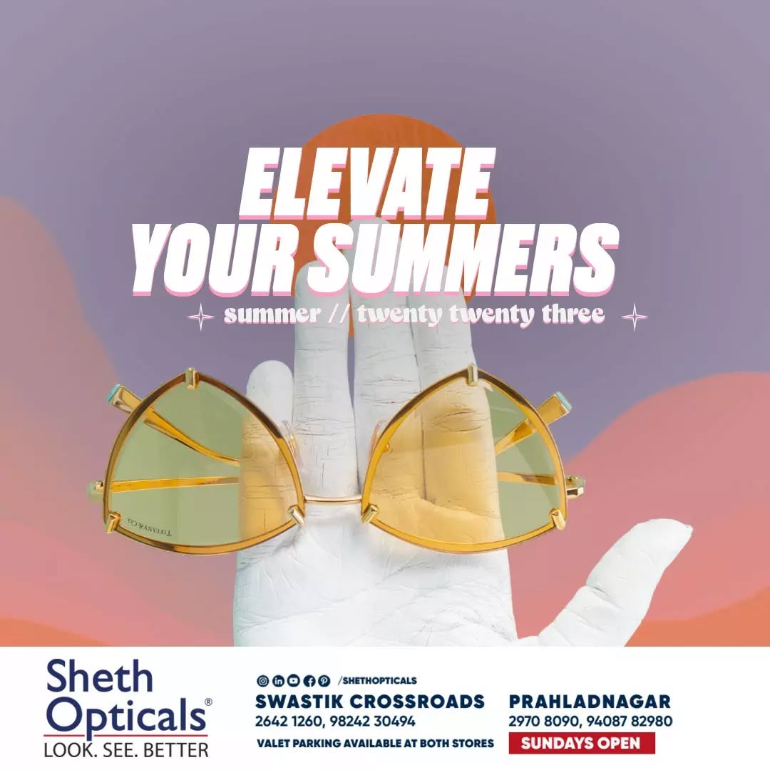 Sheth Opticals,  Ahmedabad, Sunglass, sunglasses, frames, opticals, opticianahmedabad, eyewear, summervibes, summersinahmedabad, summertrends, sunglasses2023, eyewearbrands