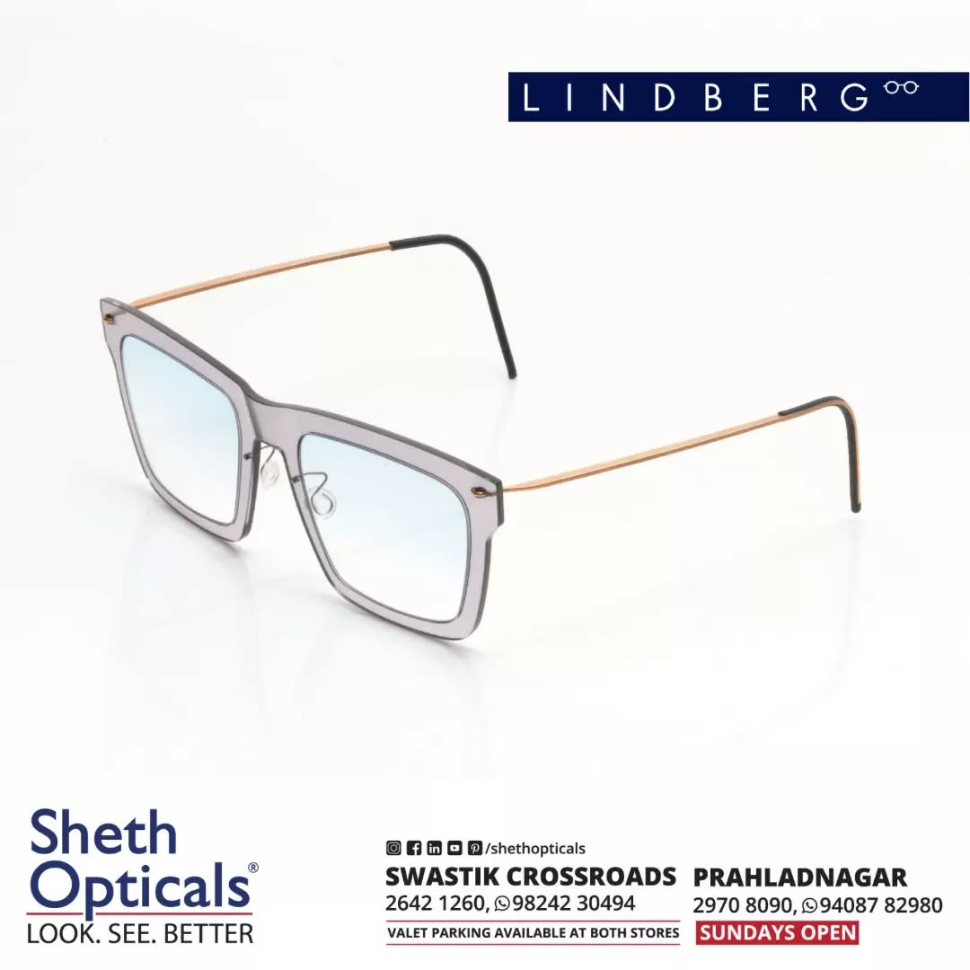 Sheth Opticals,  Lindberg, Eyewear, Fashion, Glasses, Optical, Store, Ahmedabad