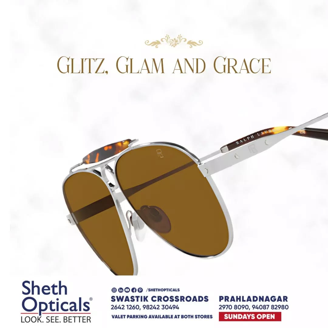 Sheth Opticals,  shethopticals, newdaynewage, shethopticalsahmedabad, opticalsahmedabad, opticalsindia, opticiansnearme, opticalsnearme, opticianahmedabad, eyewear, trends, brands, services, sunglasses, trendingsunglass, eyeweartrends, luxuryeyewear, luxeeyewear, luxedesigns, eyewear, frames, trendingframes, ralphlauren, ralphlaurenaccessory, ralphlaurensunglasses, ralphlaurenglasses