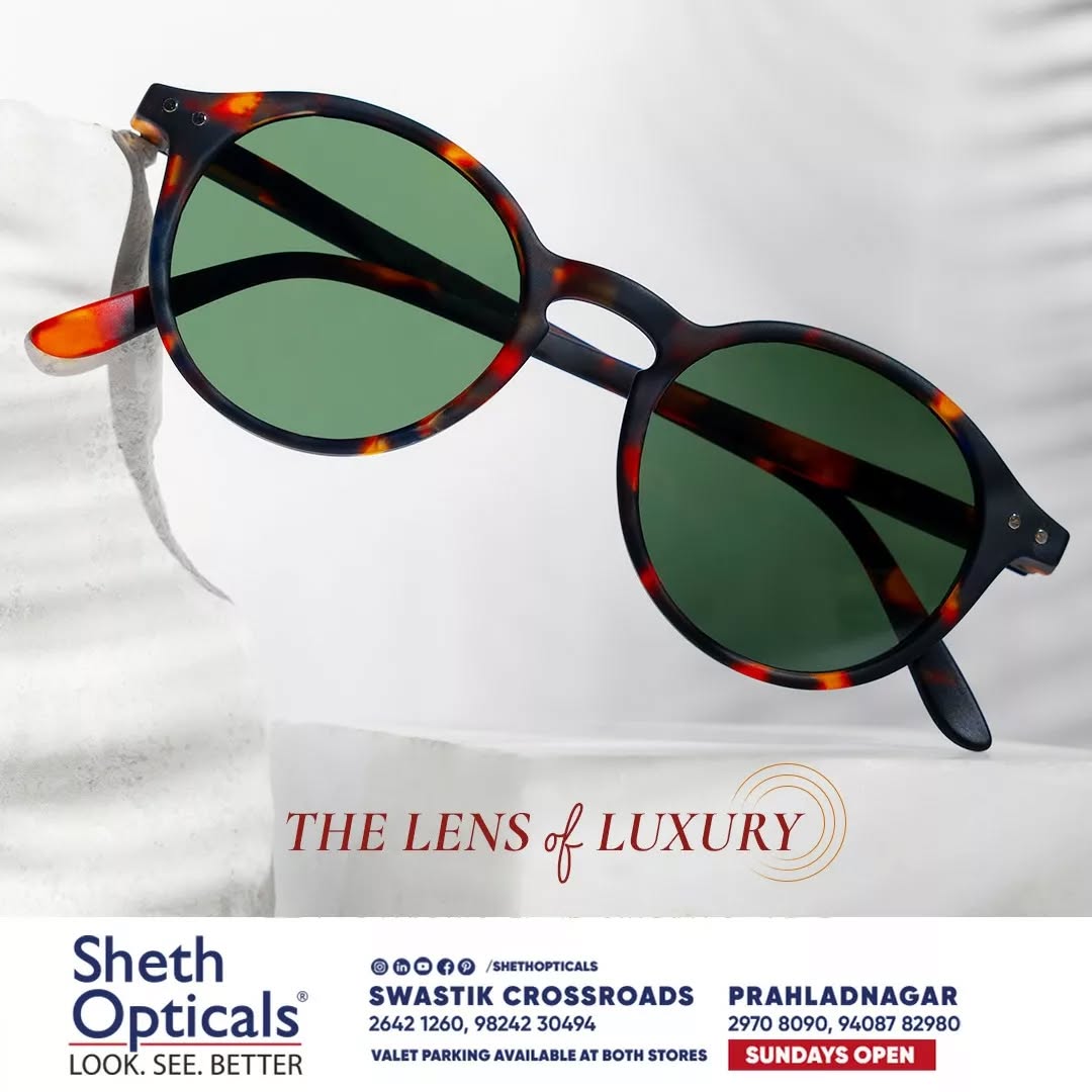 Sheth Opticals,  shethopticals, newdaynewage, shethopticalsahmedabad, opticalsahmedabad, opticalsindia, opticiansnearme, opticalsnearme, opticianahmedabad, trendingsunglass, explorepage, luxuryeyewear, luxedesigns, eyewear, trendingframes, sunglasslovers, eyeglasslovers