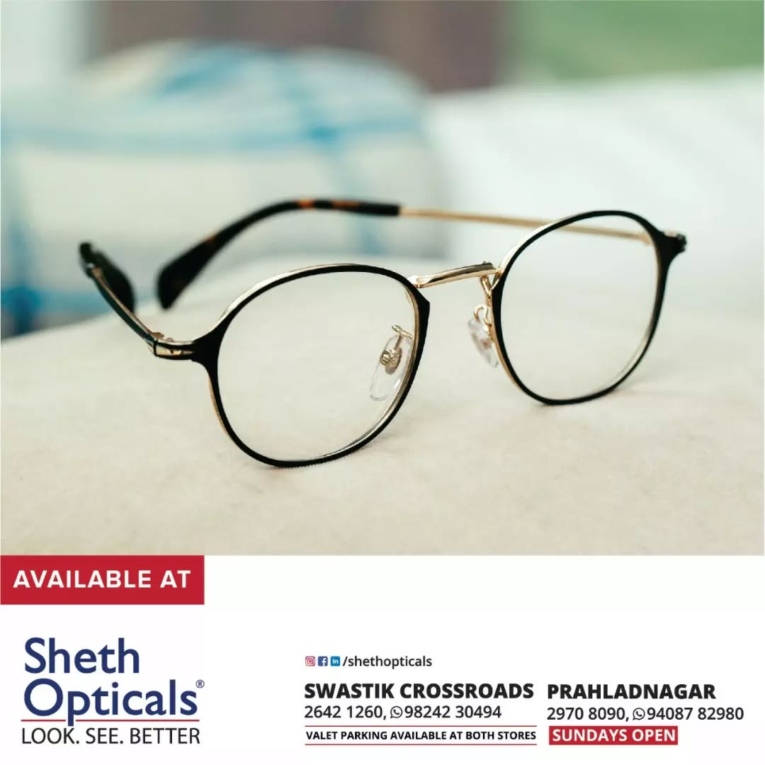 Sheth Opticals,  eyewear, Sunglasses, Glasses, Fashion, Style, Optical, Frames, EyewearFashion, EyeGlasses, EyewearStyle, OpticalShop, Ahmedabad, Gujarat, India