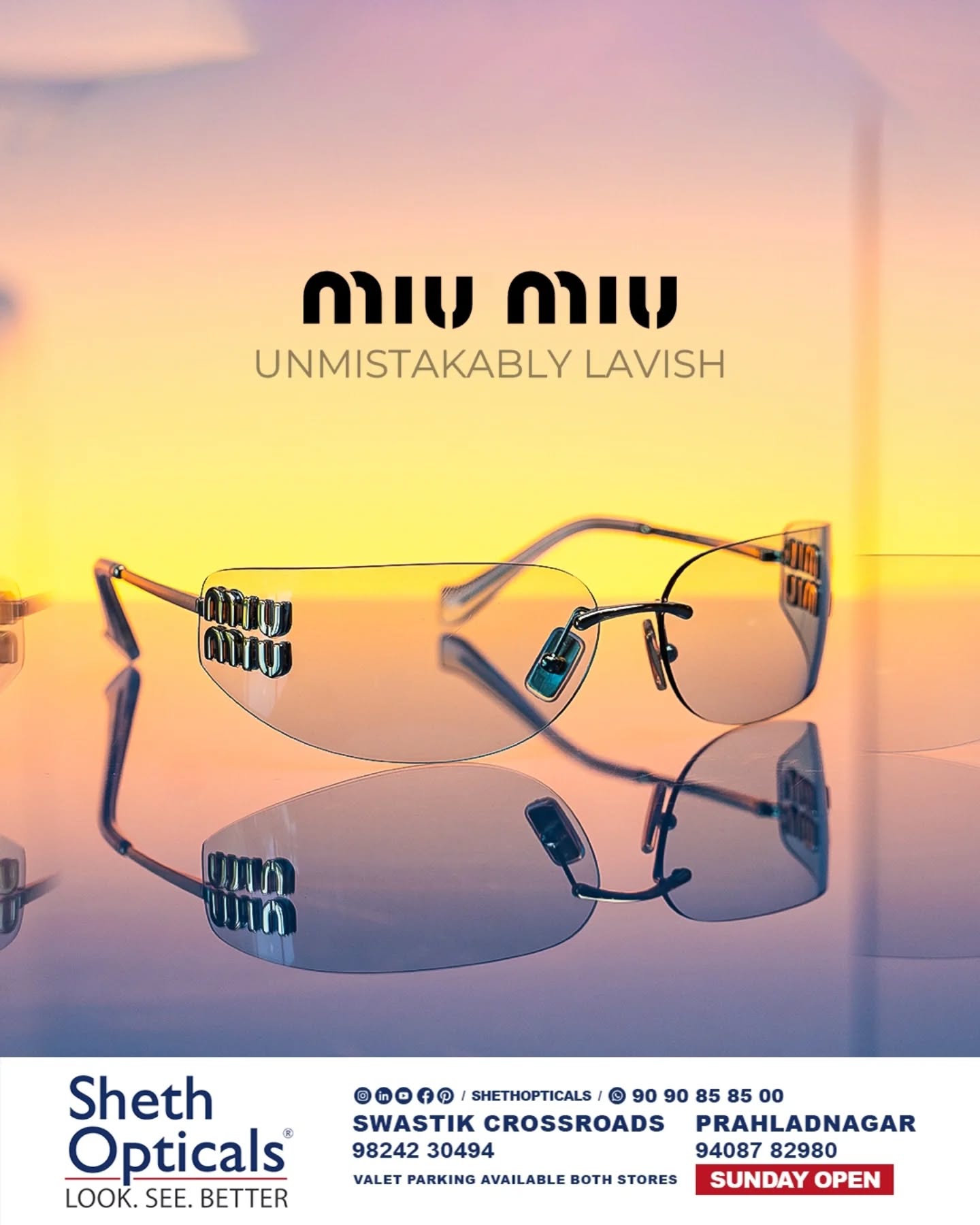 Sheth Opticals,  ShethOpticals, DesignerEyewear, LuxuryFrames, AhmedabadFashion, EyewearGoals, PremiumOpticals, StyleAndVision, FashionEyewear