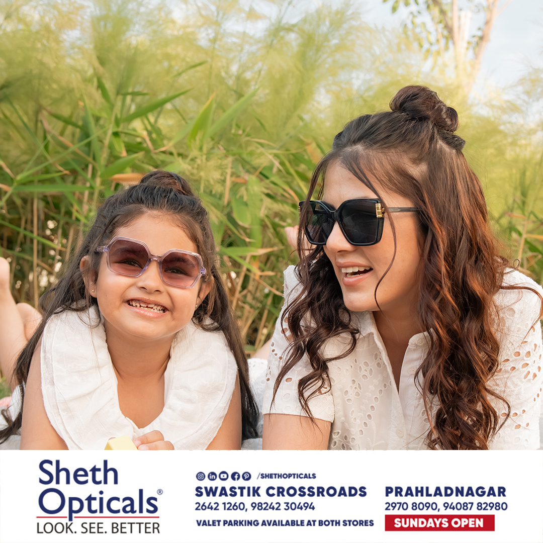 Sheth Opticals,  shethopticals, sunglasses, opticals, summer, summerlook, sunglassesforall, summerfamily, sunglassestrend, eyeweartrend, visitus, summercollection, styleyourglasses, summershades, visitus, ahmedabad