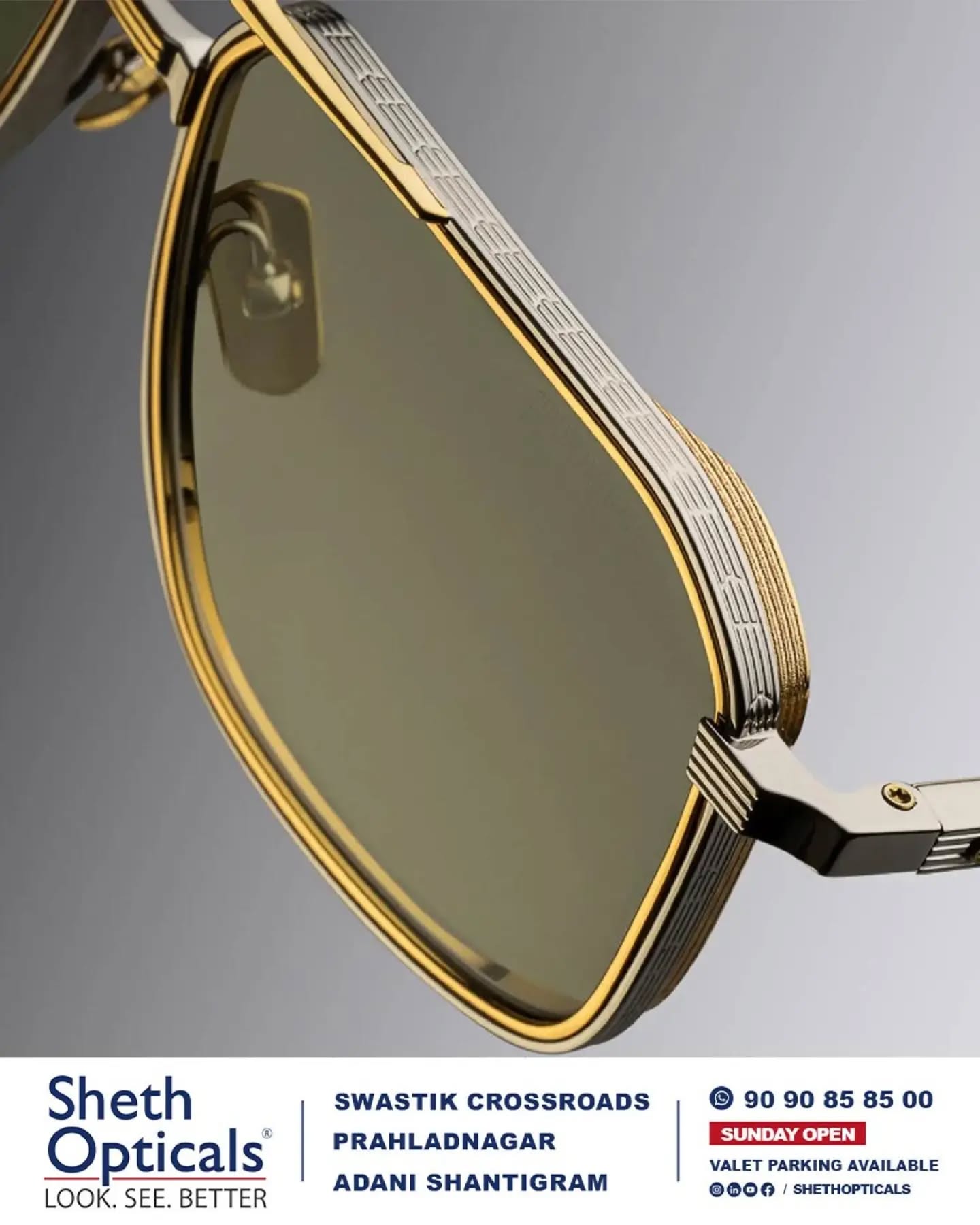 Sheth Opticals, Sheth Opticals, optical store Ahmedabad, eyewear boutique Ahmedabad, luxury eyewear India, designer sunglasses Ahmedabad, branded frames India, prescription glasses Ahmedabad, eye care services Ahmedabad, premium optical shop, sunglasses store Ahmedabad, optical shop near me, branded eyeglasses India