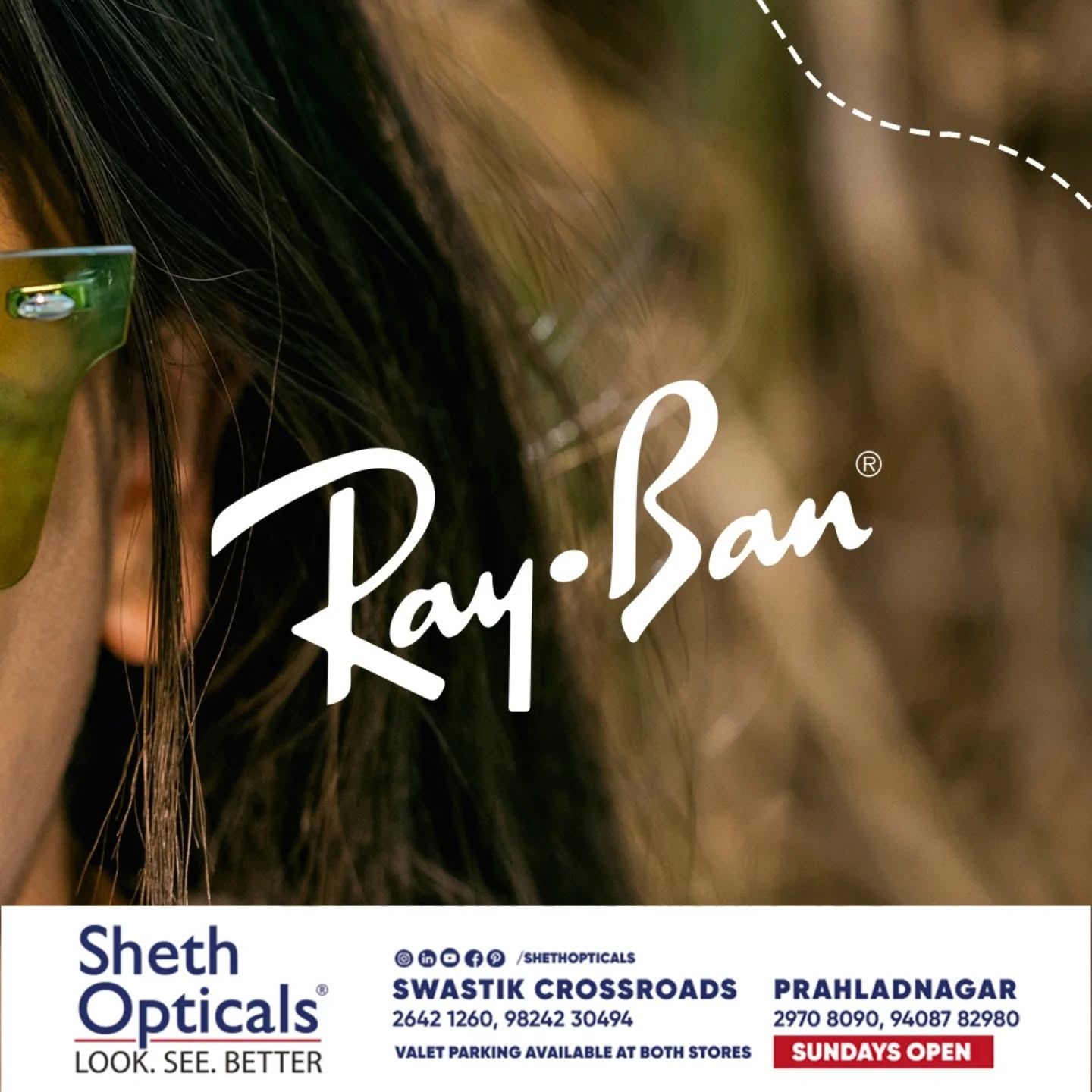 Sheth Opticals,  shethopticals, sheth, rayban, sunglasses, celebrateinstyle, eyewear, uttarayan, cooldeals, coolshades, festivalvibes, ahmedabad
