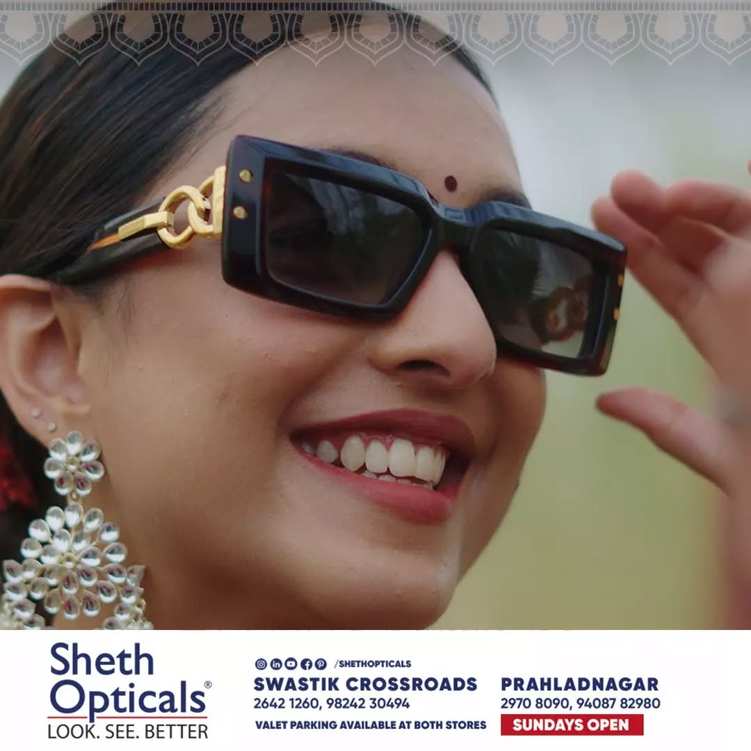 Sheth Opticals,  shethopticals, newdaynewage, shethopticalsahmedabad, opticalsahmedabad, opticalsindia, opticiansnearme, opticalsnearme, opticianahmedabad, eyewear, trends, brands, services, sunglasses, trendingsunglass, eyeweartrends, luxuryeyewear, luxeeyewear, luxedesigns, eyewear, frames, trendingframes, weddingseason, weddingeyewear, weddinggoals, weddingootd, weddingstylist, weddingstyle, oversizedsunnies