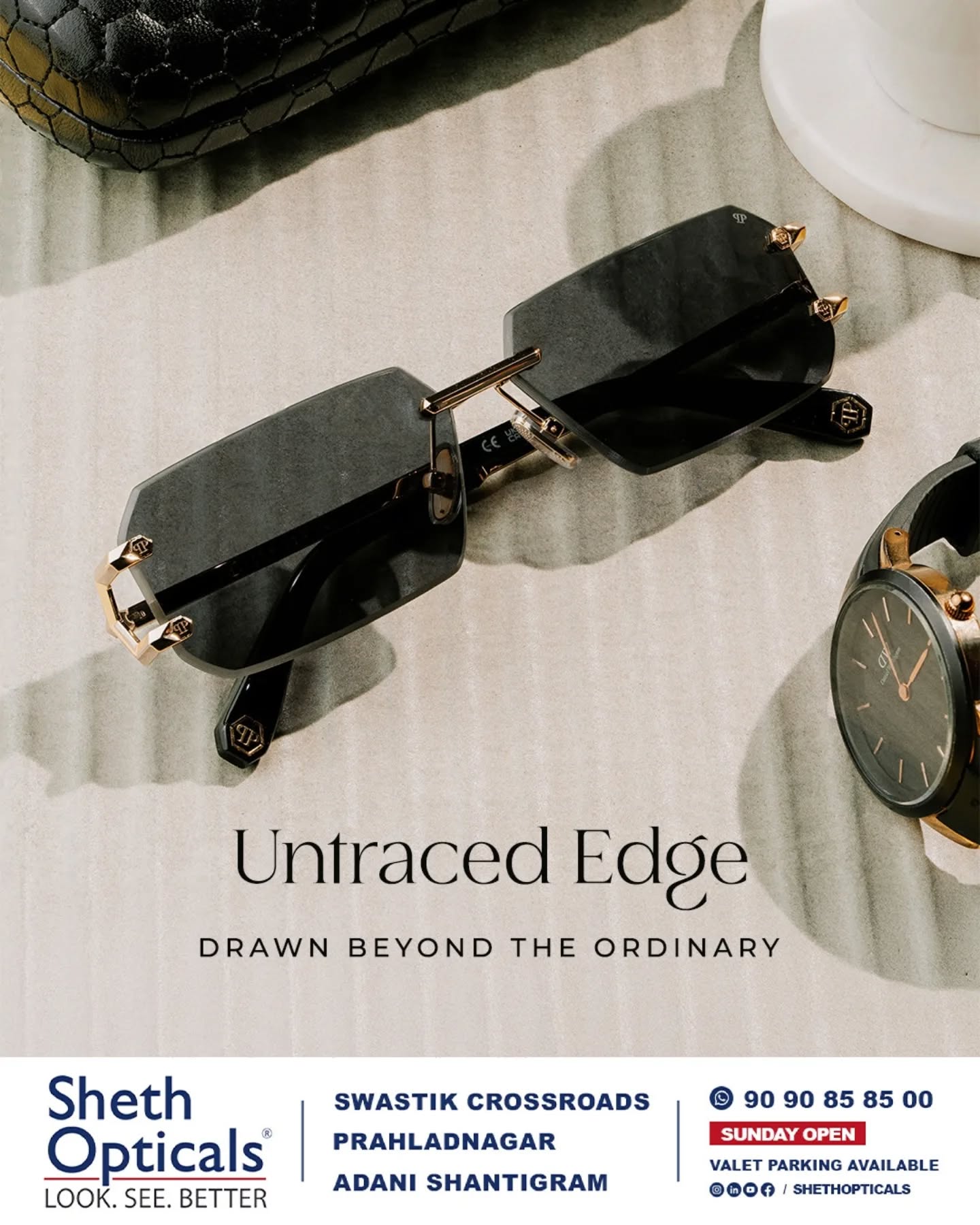 Sheth Opticals, Sheth Opticals, optical store Ahmedabad, eyewear boutique Ahmedabad, luxury eyewear India, designer sunglasses Ahmedabad, branded frames India, prescription glasses Ahmedabad, eye care services Ahmedabad, premium optical shop, sunglasses store Ahmedabad, optical shop near me, branded eyeglasses India